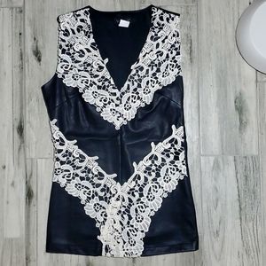 NWOT faux leather Vest from Venus